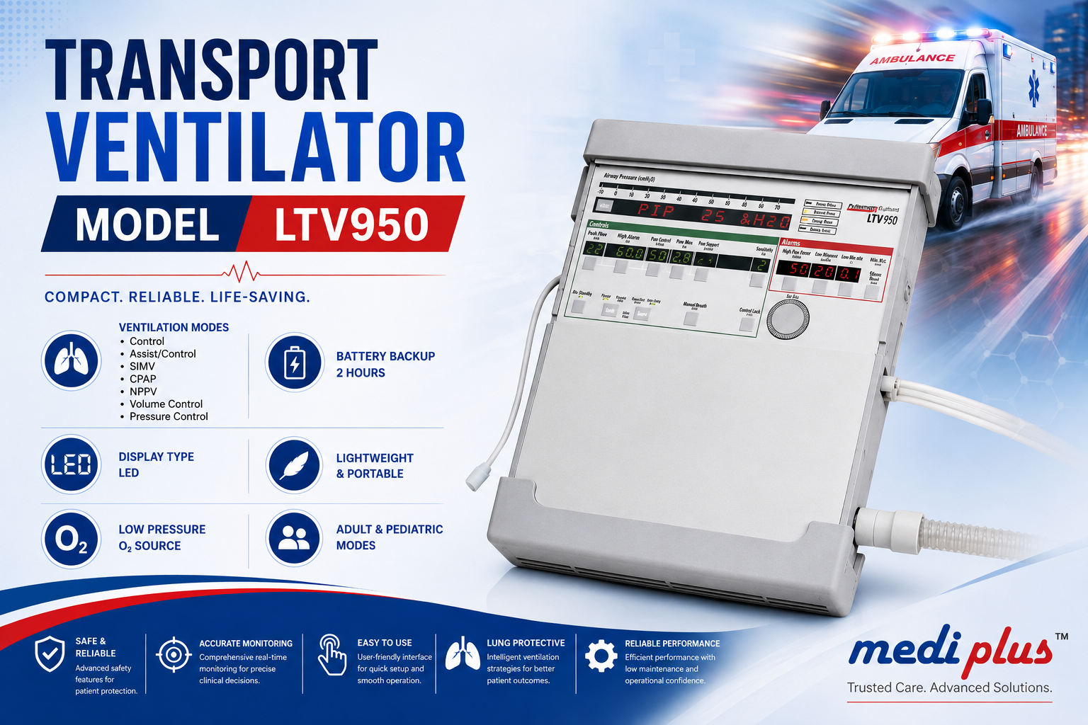 Refurbished Transport Ventilator